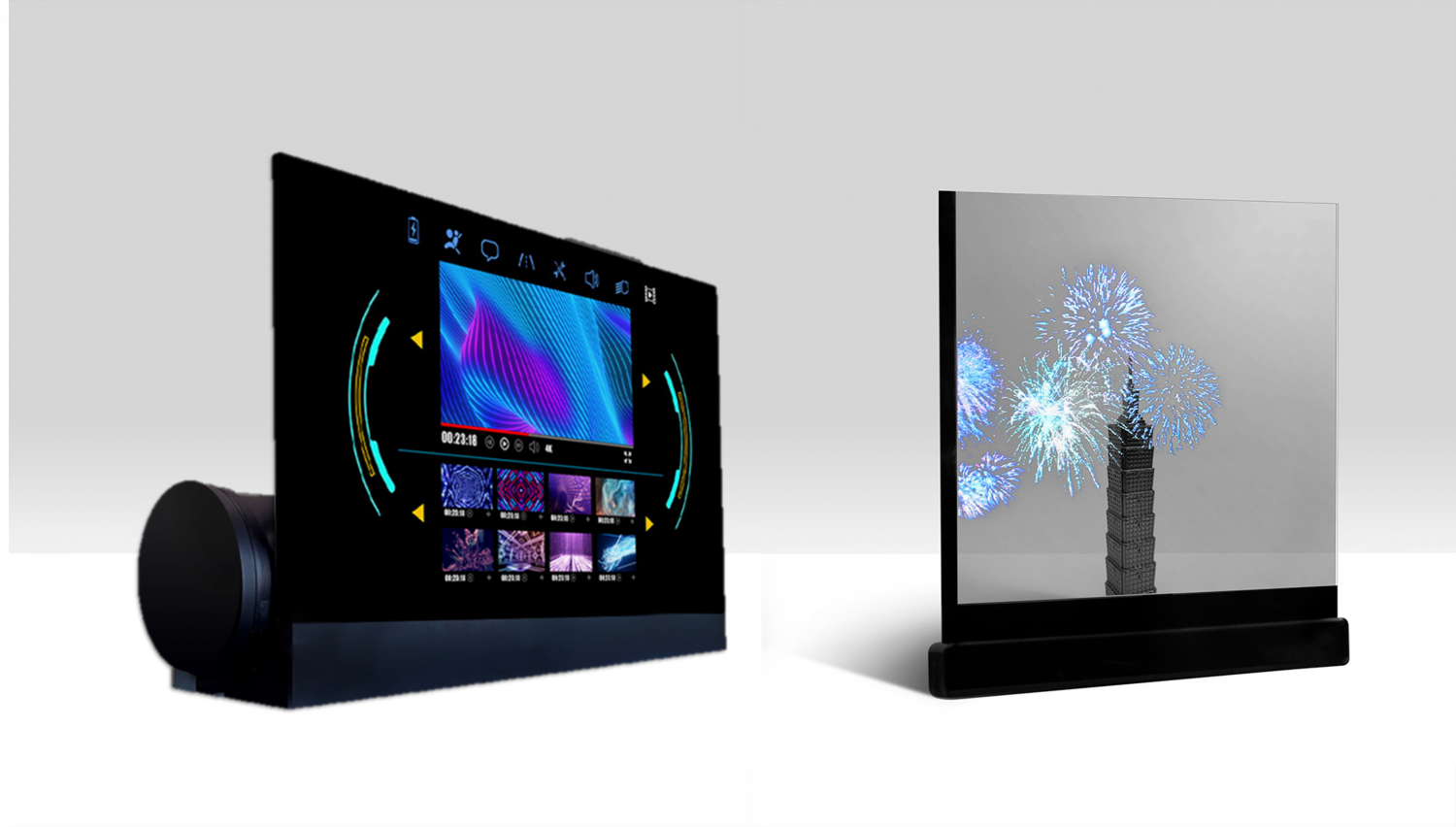 可卷式、折迭性、高透明